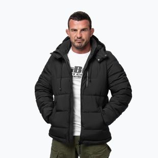 Férfi téli dzseki Pitbull Piedmont Quilted Hooded black
