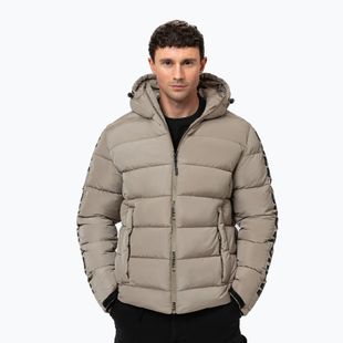 Férfi télikabát Pitbull Airway 4 Padded Hooded pale sand