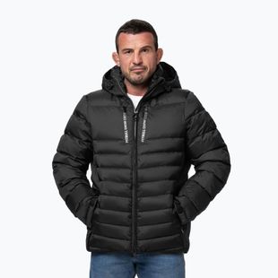 Férfi téli kabát Pitbull Crestline Padded Hooded black