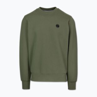 Férfi pulóver Pitbull Small Logo Crewneck olive
