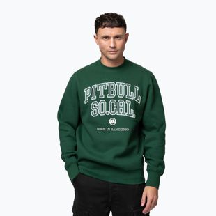 Férfi pulóver Pitbull So Cal Crewneck hunter green