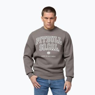 Férfi pulóver Pitbull So Cal Crewneck taupe