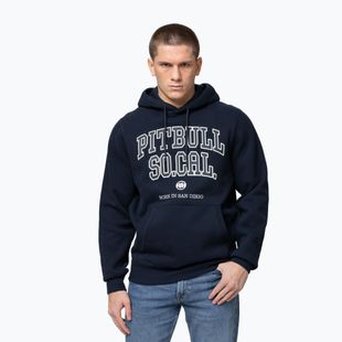 Férfi kapucnis pulóver Pitbull So Cal Hooded dark navy/red