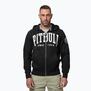 Férfi cipzáras kapucnis pulóver Pitbull Norton Hooded Zip black
