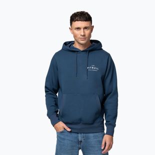 Férfi kapucnis pulóver Pitbull Sampson Hooded Sweatshirt petrol blue