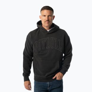 Férfi kapucnis pulóver Pitbull Orlando Hooded washed dark graphite