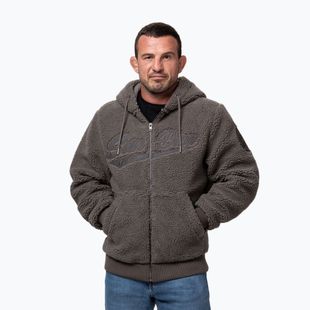 Férfi kapucnis pulóver Pitbull Galaxy Hooded Zip taupe