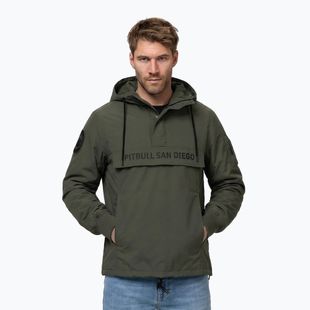 Férfi kabát Pitbull Meandro Kangaroo dark olive