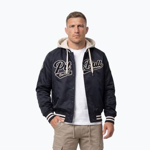 Férfi kabát Pitbull Mason San Diego Baseball Hooded dark navy/beige