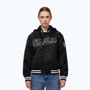 Női kabát Pitbull Angela San Diego Hooded Varsity black