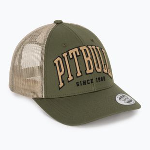 Férfi ellenzős sapka Pitbull Mesh "Pitbull Norton" Trucker Low Profile green