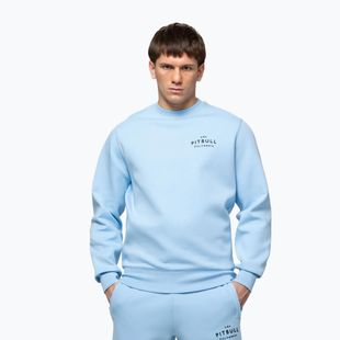 Férfi pulóver Pitbull Sampson Crewneck Sweatshirt sky blue