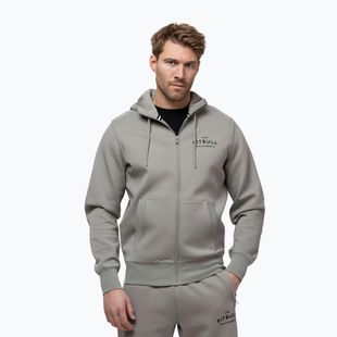 Férfi pulóver Pitbull Sampson Hooded Zip Sweatshirt grey/harbour