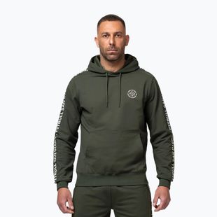 Férfi pulóver Pitbull Tape Parker Hooded old green