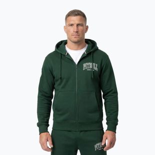 Férfi pulóver Pitbull Badger Hooded Zip hunter/green