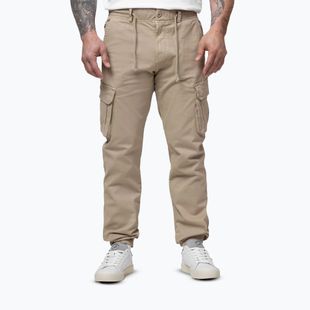 Férfi nadrág Pitbull Proctor Drawstring Jogger Cargo light sand
