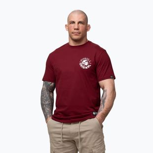 Férfi póló Pitbull Dog SD burgundy