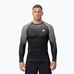 Férfi hosszú ujjú rashguard Pitbull Belt Rashguard black
