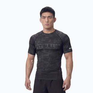 Férfi rashguard Pitbull Hex Camo Hilltop Rashguard olive