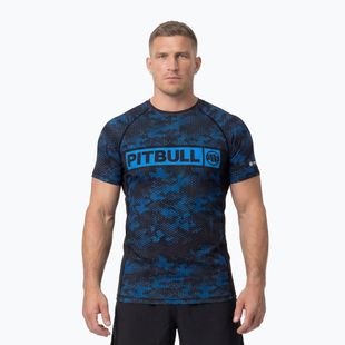 Férfi rashguard Pitbull Hex Camo Hilltop Rashguard blue