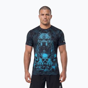 Férfi póló Pitbull Mesh Guardian Angel black