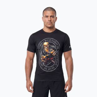 Férfi póló Pitbull Mesh Jiu Jitsu black