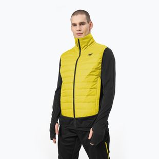 Férfi trekking mellény 4F BZM060 45S sárga H4Z22-BZM060