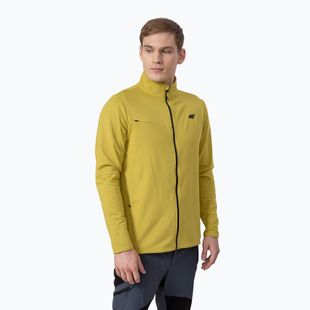 Férfi 4F fleece pulóver sárga H4Z22-PLM013