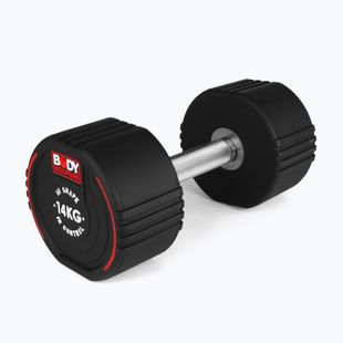 Gumizott kézi súlyzó Body Sculpture TPU BW 133 14 kg black