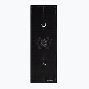 Jóga/fitness szőnyeg FORCEBAND Moon 4 mm fekete