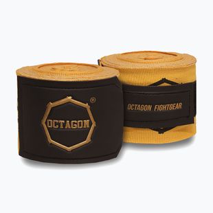 Boxkesztyű kötések Octagon Fightgear Supreme Printed 300 cm gold