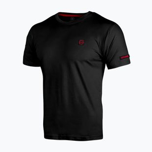 Férfi póló Octagon Small Logo black/red