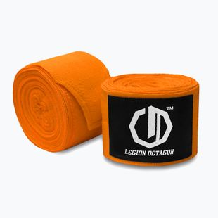 Boxkesztyű kötések Octagon Legion Standard 400 cm orange
