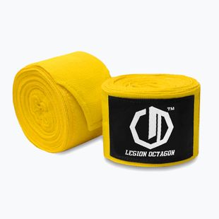 Boxkesztyű kötések Octagon Legion Standard 400 cm yellow