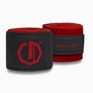 Boxkesztyű kötések Octagon Legion Supreme 500 cm burgundy