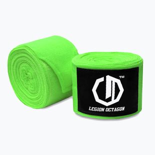 Boxkesztyű kötések Octagon Legion Standard 500 cm light green