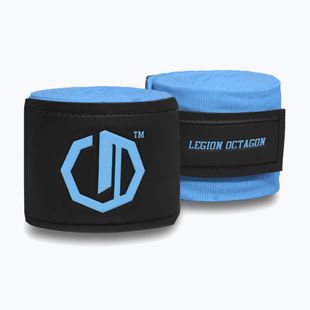 Boxkesztyű kötések Octagon Legion Supreme 300 cm light blue