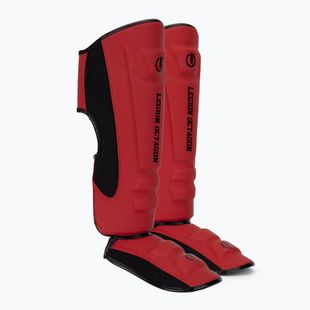 Sípcsont- és lábfejvédők Octagon Legion Enforcer dark red