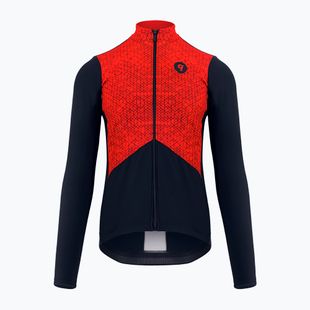 Quest Tokyo piros-fekete férfi kerékpáros pulóver S21/BLUZA-TOKYO-RED-MAN