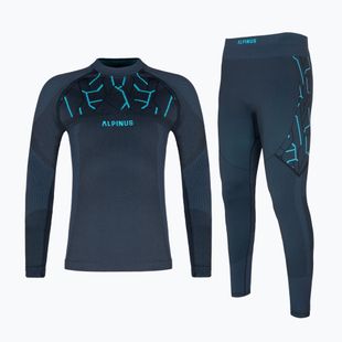 Gyermek termo alsónemű szett Alpinus Tactical Gausdal grafit/kék