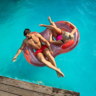 AQUASTIC kétszemélyes úszókerék piros ASR-175R