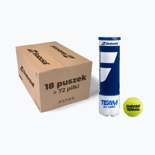 Babolat Team All Court teniszlabda 18 x 4 db sárga 502081