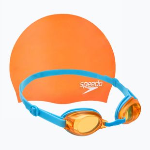 Gyerek úszókészlet Speedo Jet V2 fluo orange