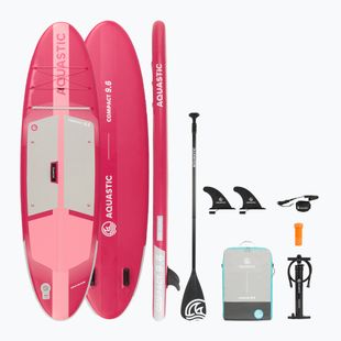 Felfújható SUP deszka szett AQUASTIC Compact 9'6" pink