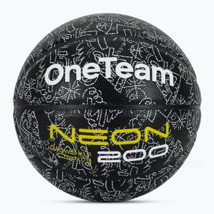 Kosárlabda OneTeam Black neon size 7