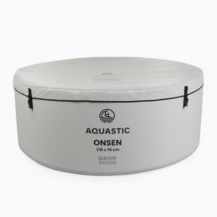 Felfújható medence AQUASTIC ONSEN drop stitch 1200 l 178 cm szürke
