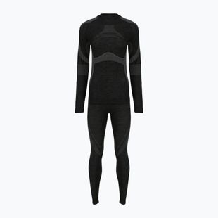 Férfi thermo fehérnemű szett Woolcano SET1089 Czarny