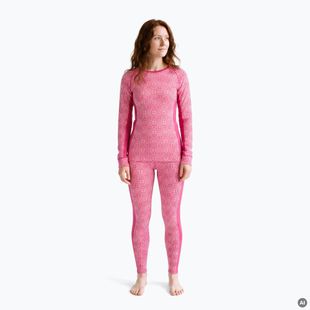 Női thermo fehérnemű szett Woolcano SET1109 Pink