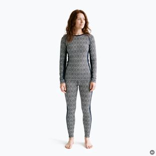 Női thermo fehérnemű szett Woolcano SET1109 Granatowy