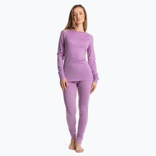 Női termikus fehérnemű szett WOOLCANO Merino SET0543 lila